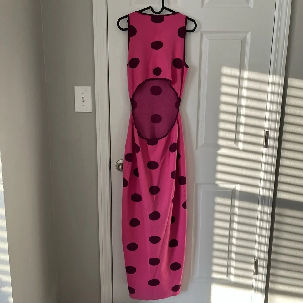 EUC The Wolf Gang Mira Sleeveless Knit Maxi Dress size Large - Picture 5 of 13